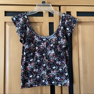 American Eagle Floral Top Size Small